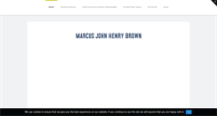 Desktop Screenshot of marcusjohnhenrybrown.com